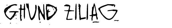 Ghund Ziliag font preview